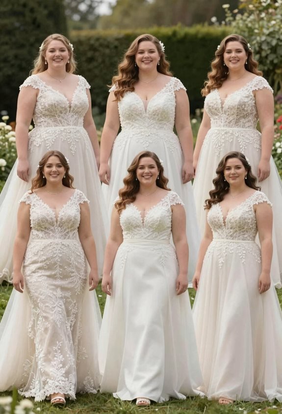 plus size bridal elegance