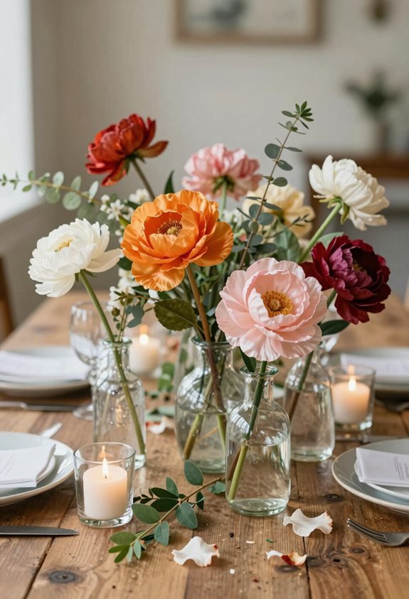 realistic silk flower arrangements