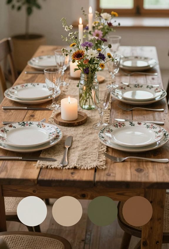 rustic reception charming details