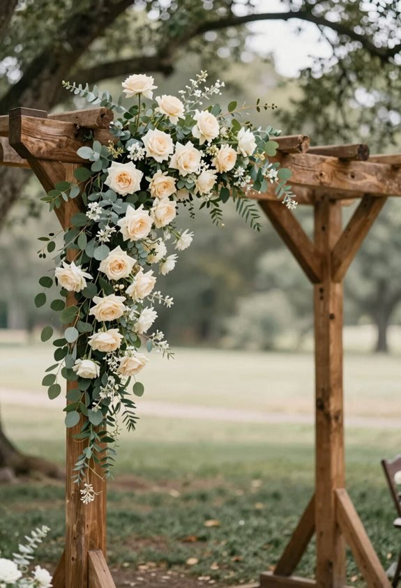 rustic wedding arch decor