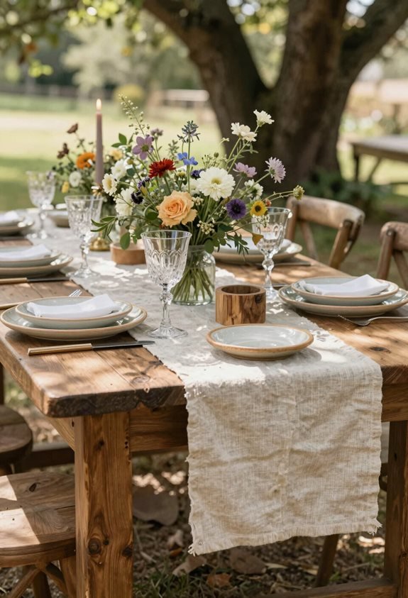 rustic wedding table decor
