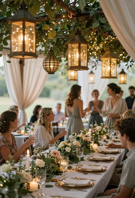 safe lanterns with fairy lights