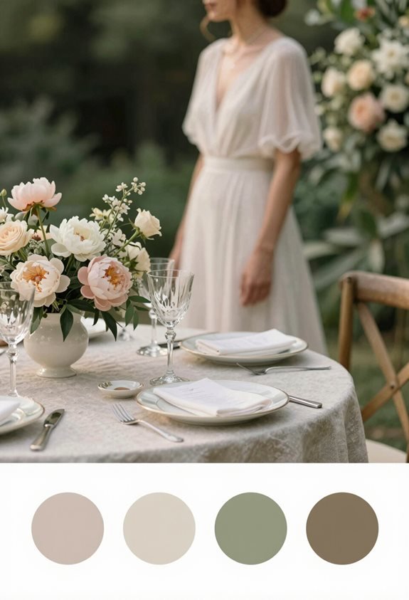 sage taupe neutral linens