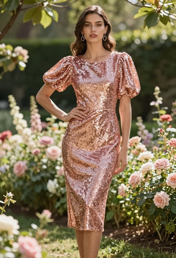 sparkling rose gold elegance