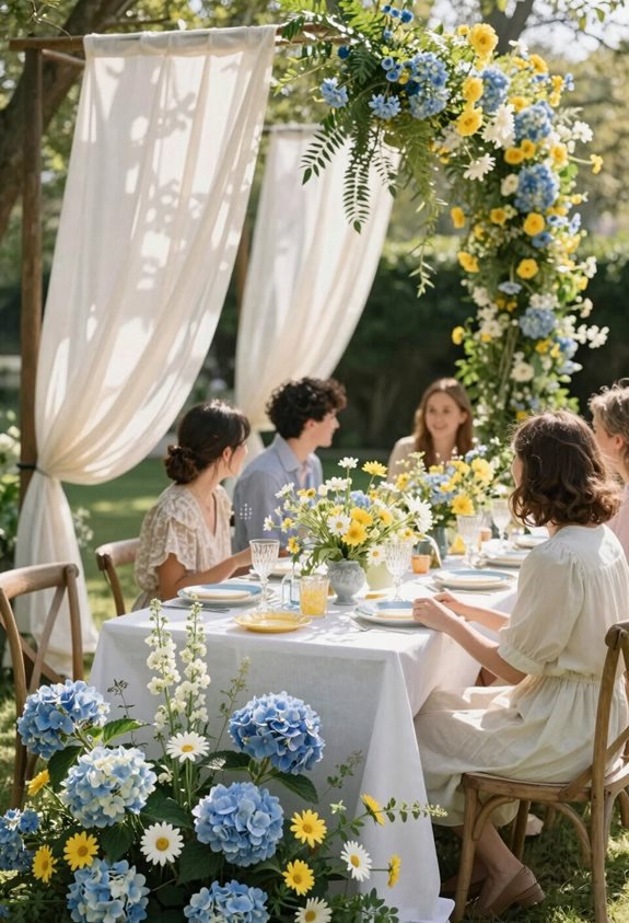 spring wedding color palette