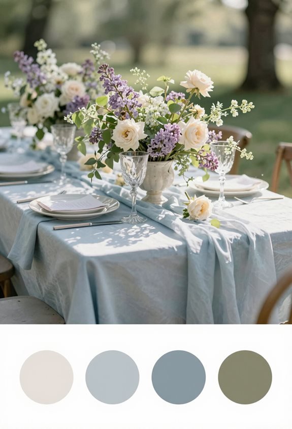 spring wedding floral palette