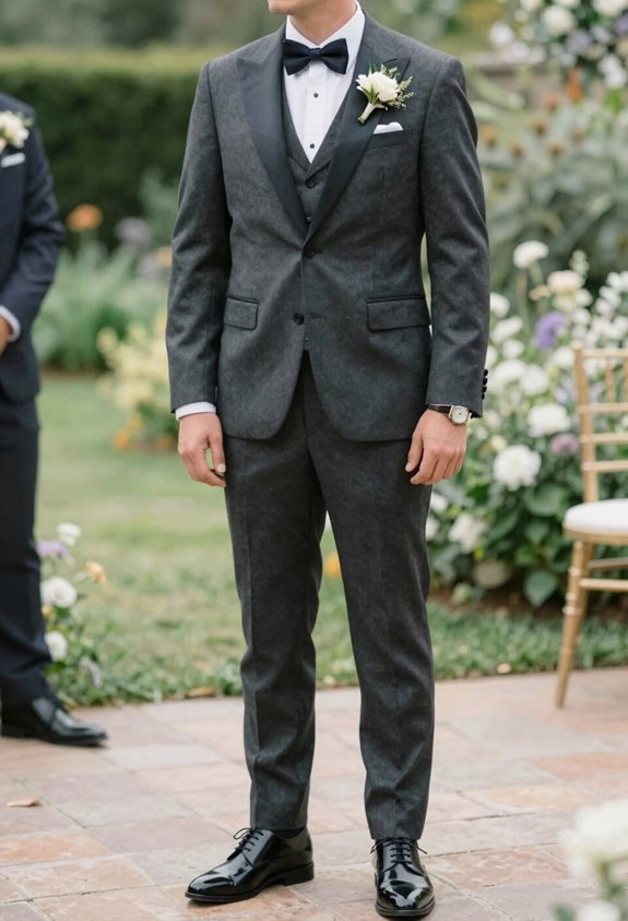 stylish wedding suit ensemble