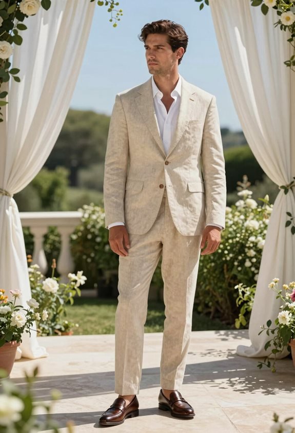 summer linen suit style