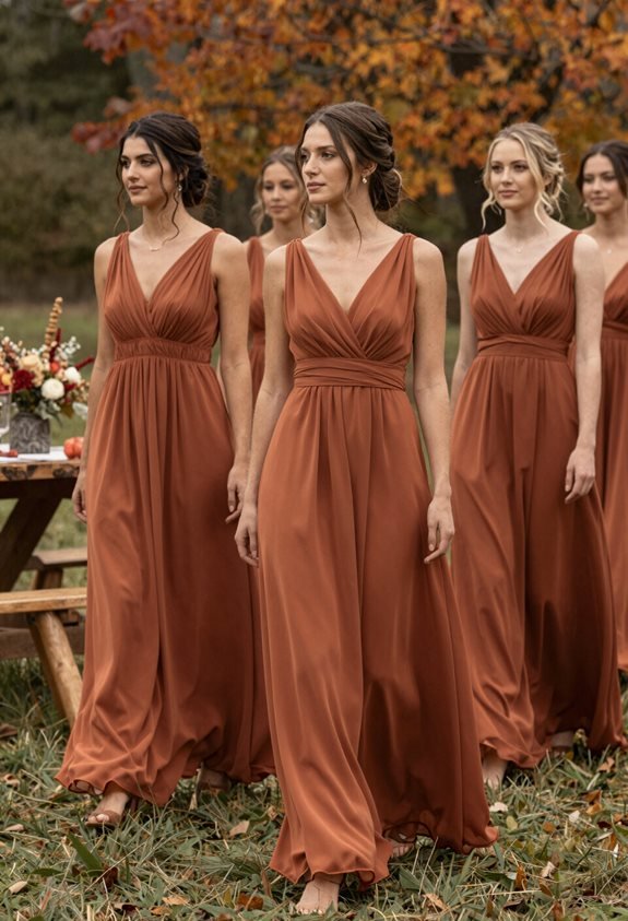 terracotta dresses for autumn