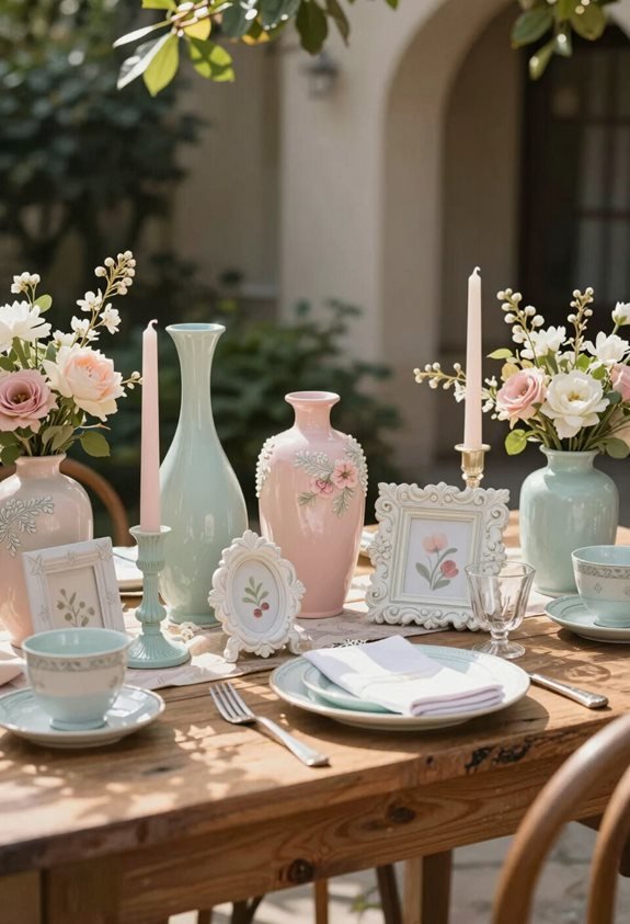 thrifted items spray paint