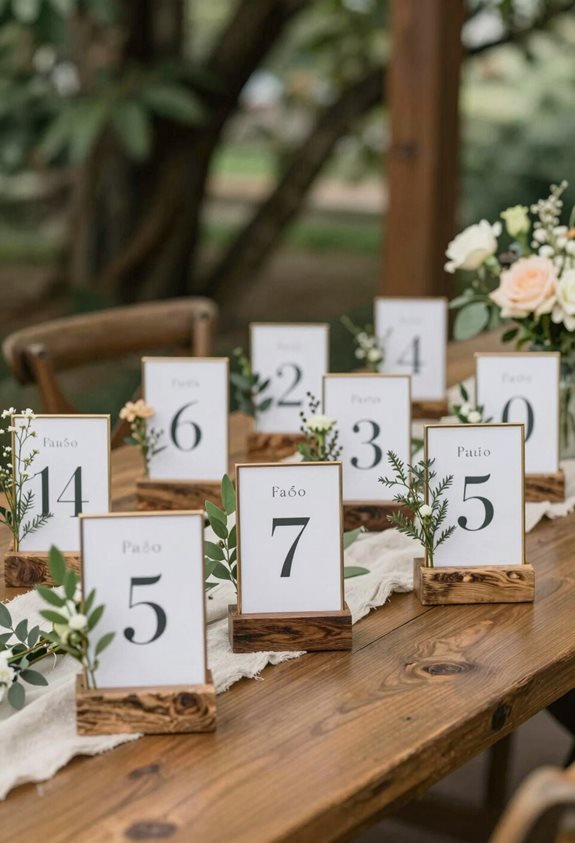 unique wedding table displays