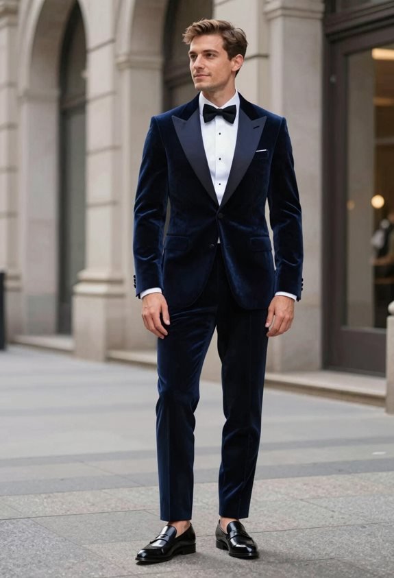 velvet tuxedo modern loafers