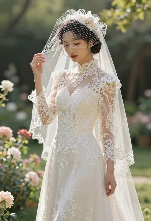 vintage tea length wedding elegance