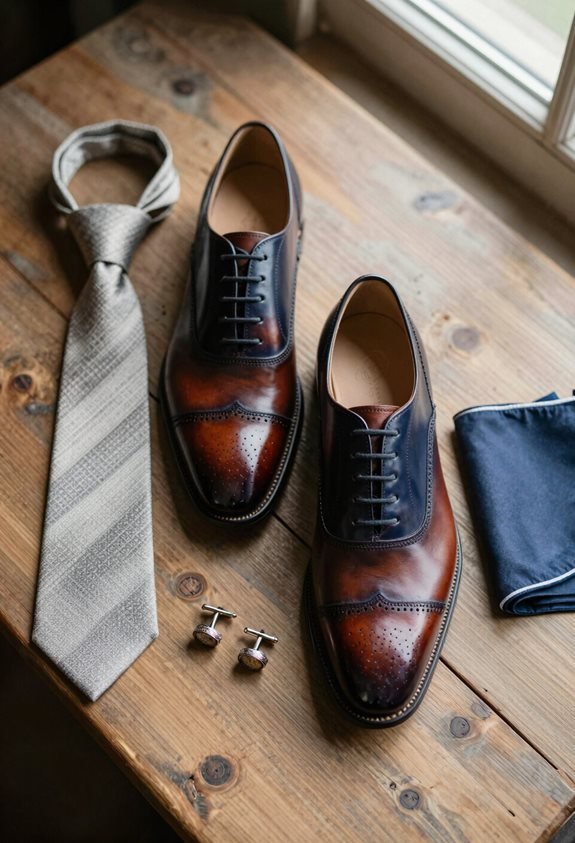 vintage two tone brogues statement