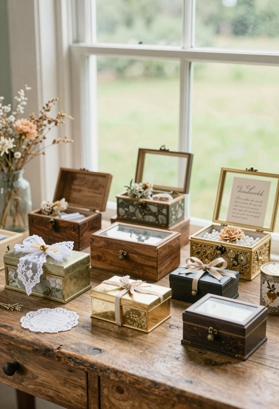 wedding memento keepsake boxes