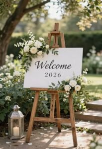 wedding signs and easels