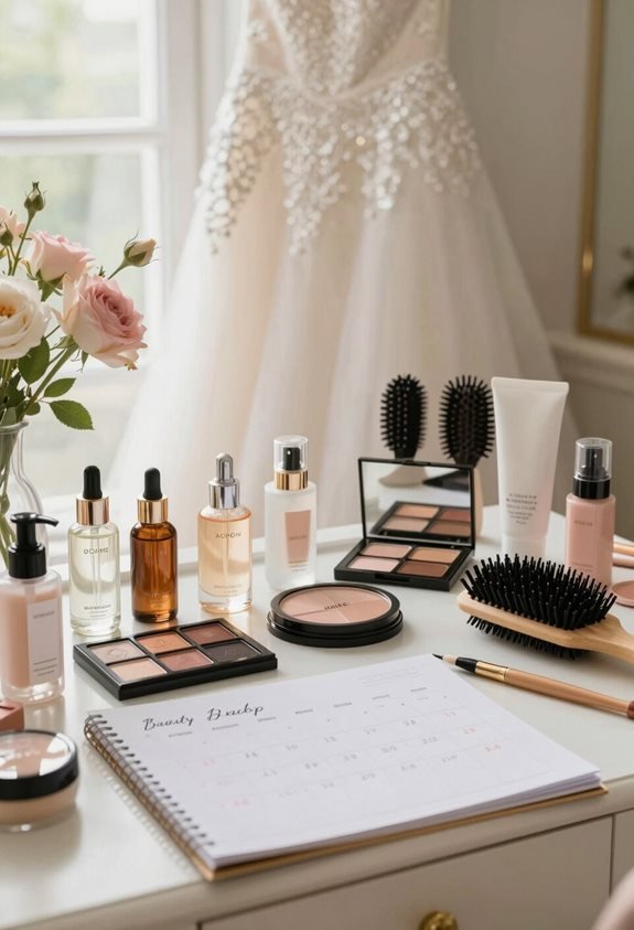wedding week beauty schedule