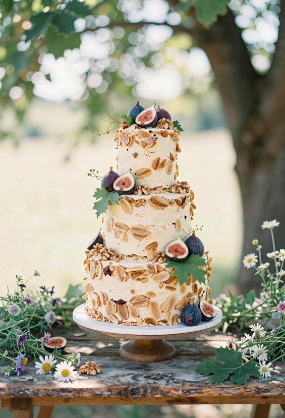 almond cake with figs