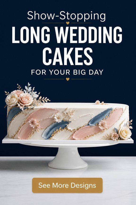 artistic elongated cake design