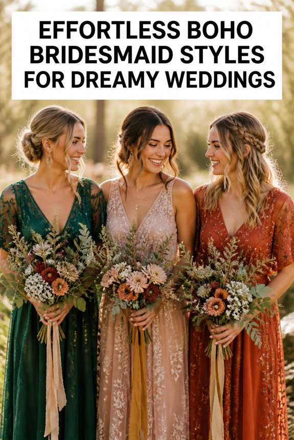 bohemian bridesmaid dress trends