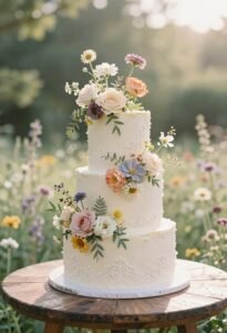 bohemian wedding cake inspiration