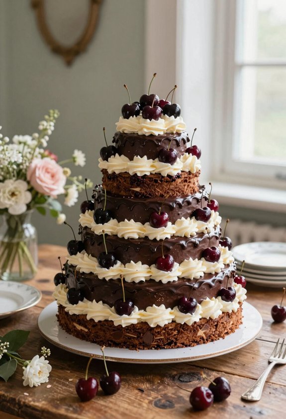 chocolate cherry layered delight