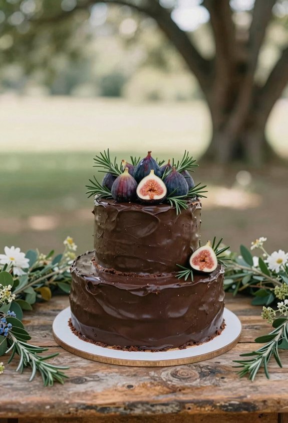 chocolate fig rosemary elegance