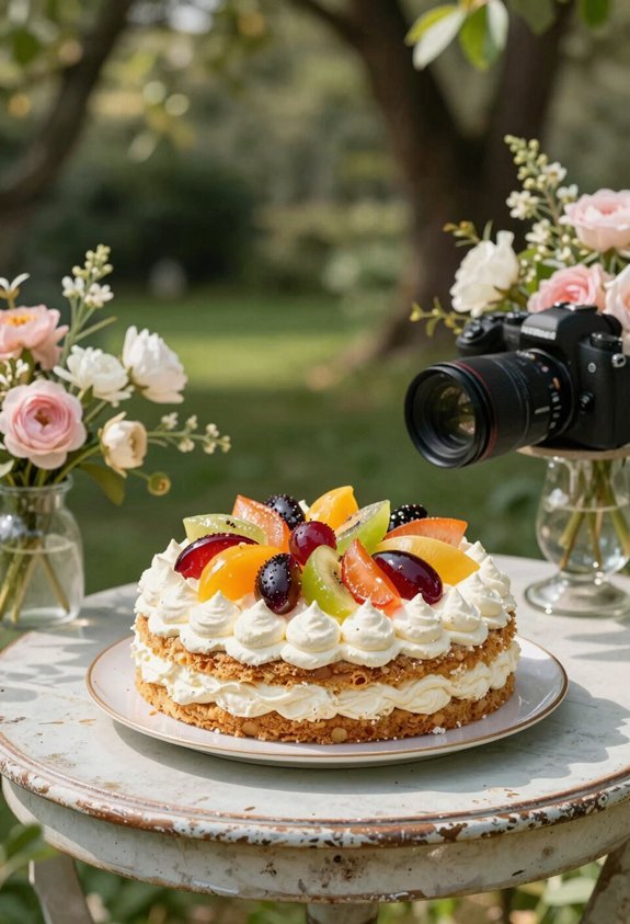 colorful festive layered cake
