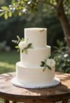 contemporary sleek wedding cakes