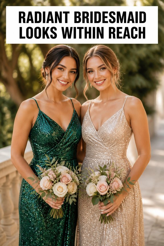dazzling budget bridesmaid dresses
