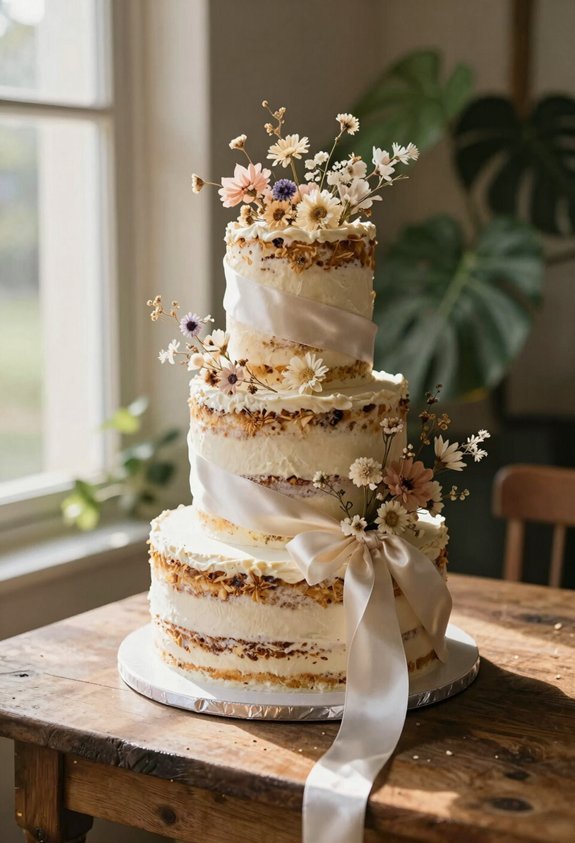 dried flowers ribbon elegance