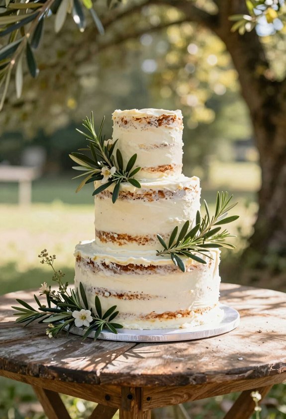 earthy herbal cake elegance