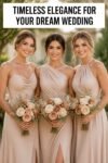 elegant beige bridesmaid dresses