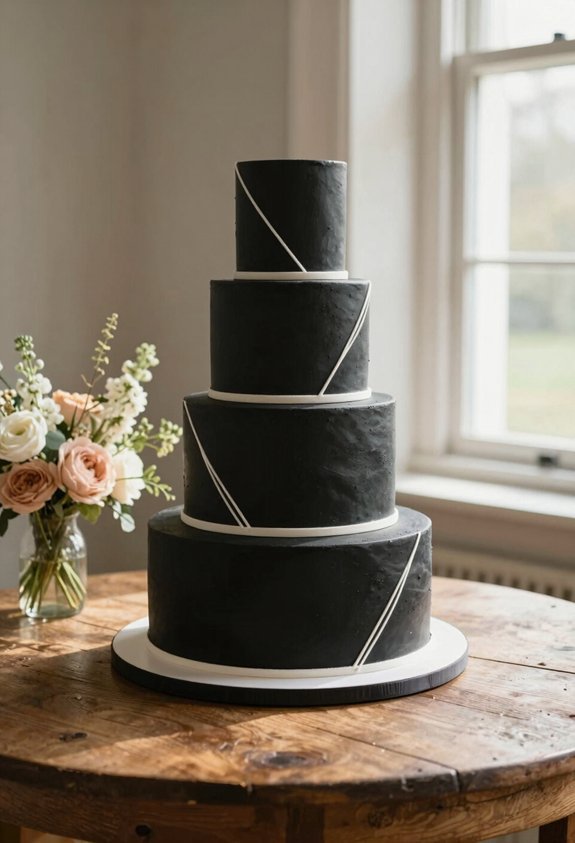 elegant black geometric design