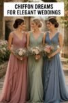 elegant chiffon bridal party dresses