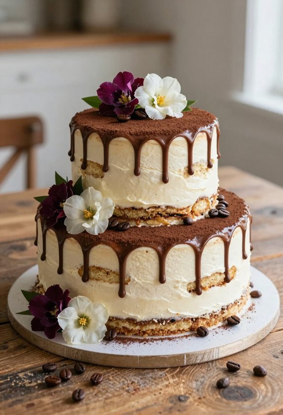 elegant coffee flavored dessert