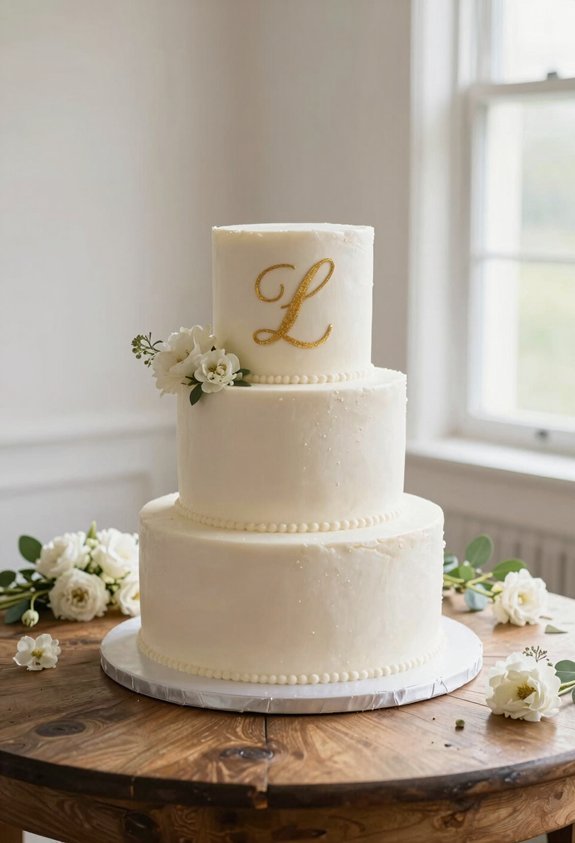 elegant gold monogram decor