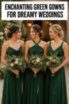 elegant green bridesmaid dresses