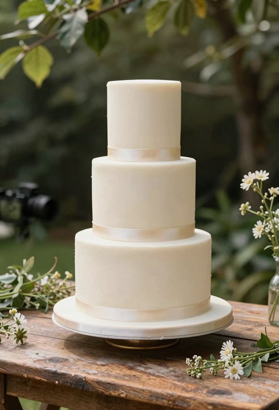 elegant ivory satin ribbon
