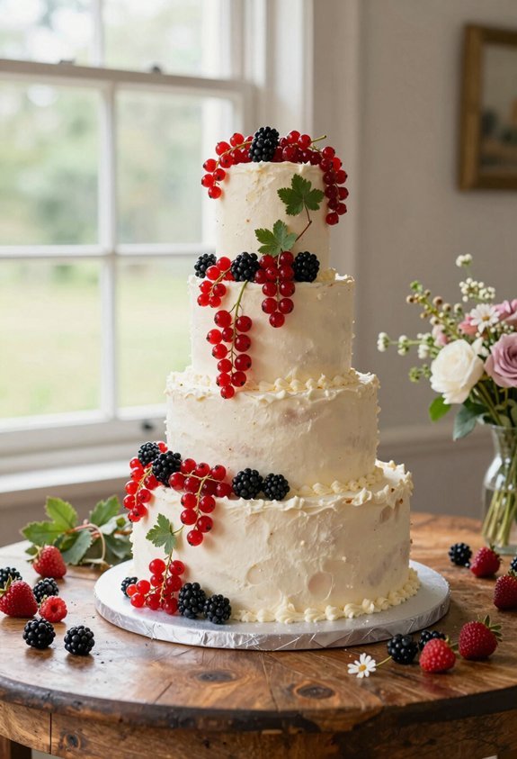 elegant layered fruit vines