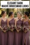 elegant mauve bridesmaid dresses