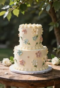 elegant minimalist wedding cakes