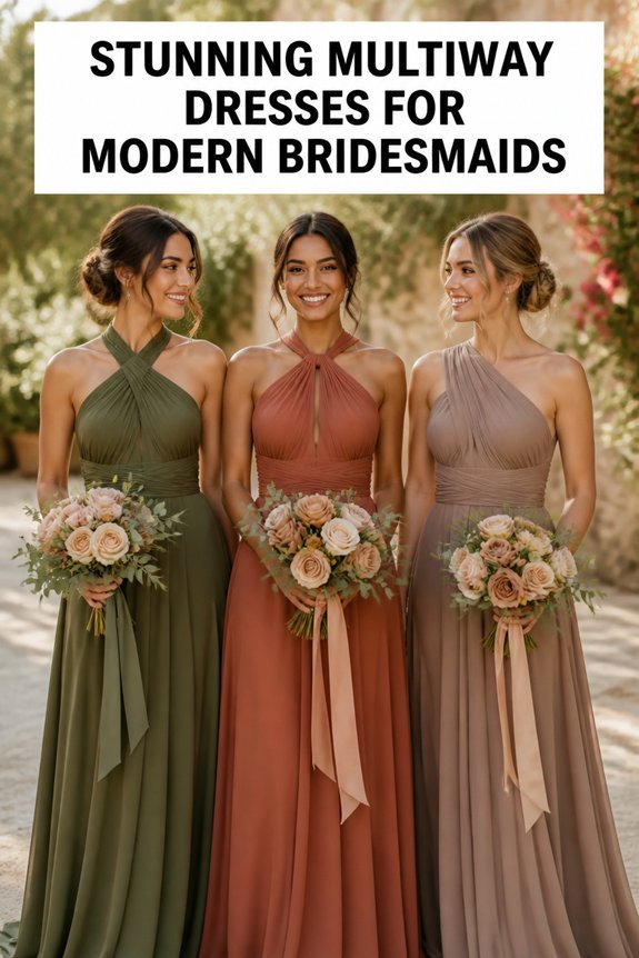 elegant multiway bridesmaid dresses