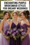 elegant purple bridesmaid dresses