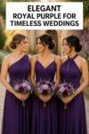 elegant purple bridesmaid dresses