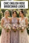 elegant rose bridesmaid dresses
