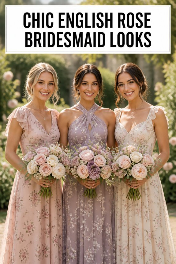 elegant rose bridesmaid dresses
