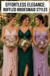 elegant ruffle bridesmaid dresses