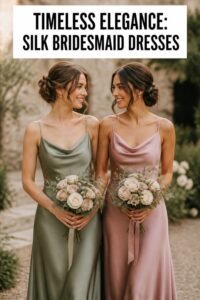 elegant silk bridesmaid dresses