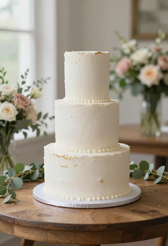 elegant simple wedding cakes